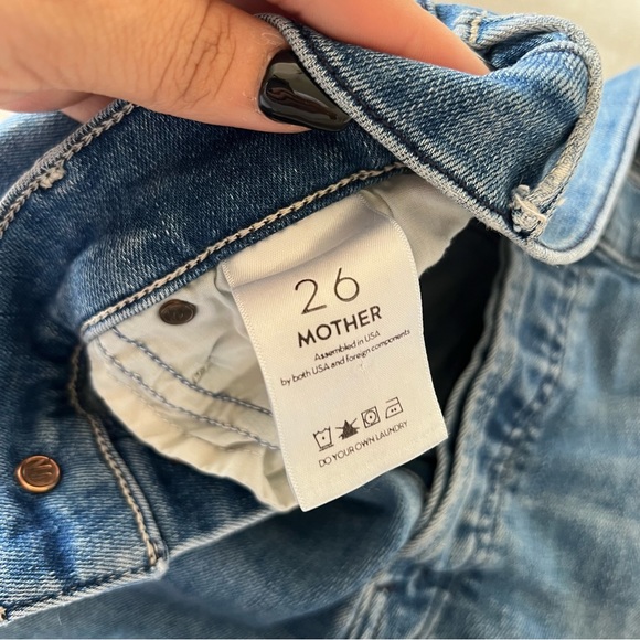 MOTHER The Stunner Ankle Fray Jeans in Graffiti Girl - Picture 10 of 16